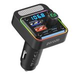 شارژر فندکی و پخش کننده بلوتوث پرودو Porodo Quick-Charge FM Car Charger ( Dual USB-C & USB-A )