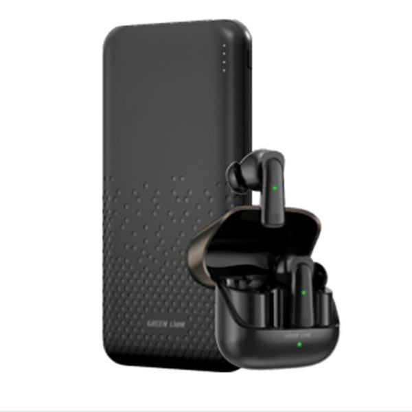 GNROME2TWSBK Green Lion Rome Powerbank TWS Earbuds Black