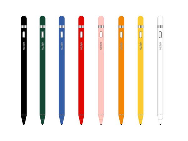 GNTPRD Green Lion Touch Screen Stylus Pen with 100mAh 1.45mm Soft Fine Tip Red