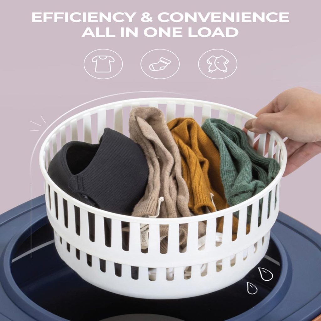 Green Lion Foldable Mini Washing Machine 9L 60W Blue 2