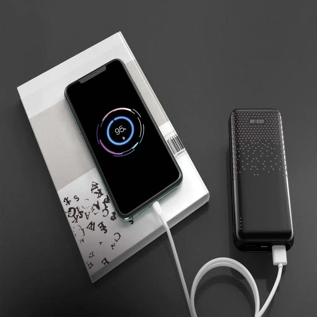 Green Lion Rome 10000mAh Power Bank Black