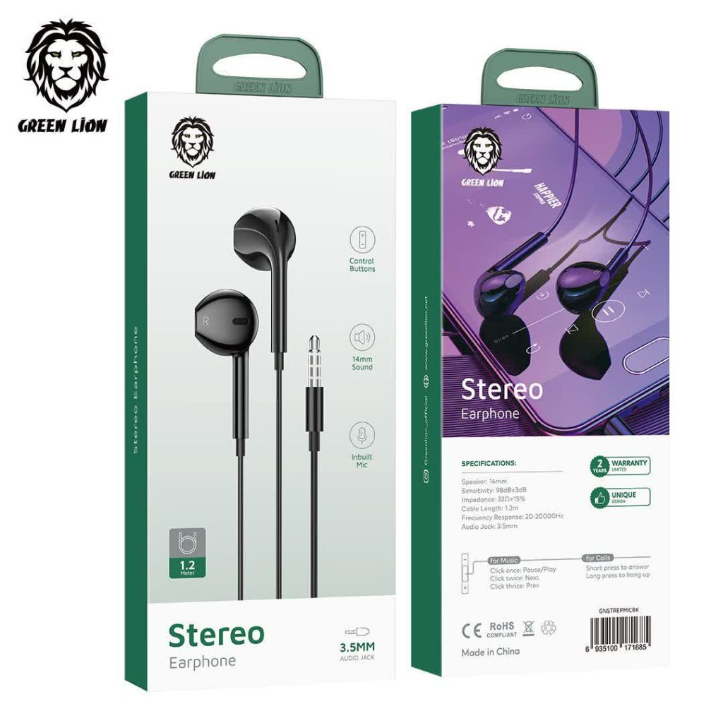 Green Lion Stereo Earphone 4
