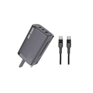 شارژر دیواری گرین لاین مدل Green Lion PD+PD+QC 3.0 Gallium Nitride 65W