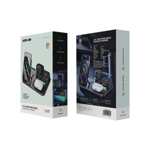 شارژر وایرلس گرین مدل GN6IN1MFWCBK ظرفیت ۵ وات ۶ کاره