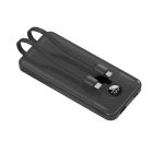 پاوربانک Porodo 10000mAh با کابل C و Lightning و نمایشگر دیجیتالی