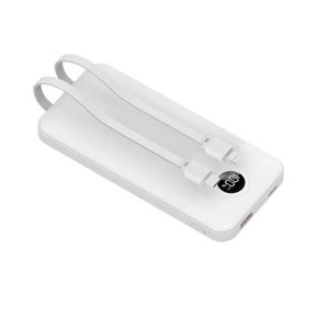 پاوربانک Porodo 10000mAh با کابل C و Lightning و نمایشگر دیجیتالی