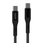 کابل Green Lion Braided Type-C to Type-C Cable 1.2m 2A 2 GNBCTCTBK Green Lion Braided Type C to Type C Cable 1.2m 2A