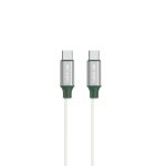 کابل شارژ USB-C به USB-C گرین لاین 2 GNCWCTYC1MWH Green Lion PVC USB C to Type C Wide Cable 1M PD 60W White