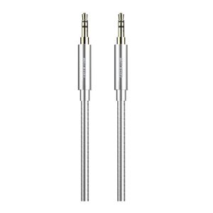کابل Green Lion Non-MFi AUX 3.5mm to AUX Stainless Steel Plating Cable 90cm-