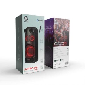اسپیکر شارژی بلوتوثی گرین لاین Partylife 200 با بیس عمیق و نورپردازی جذاب