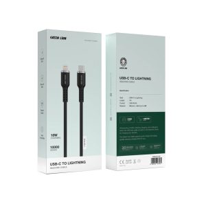 کابل سیلیکونی USB-C به Lightning گرین لاین