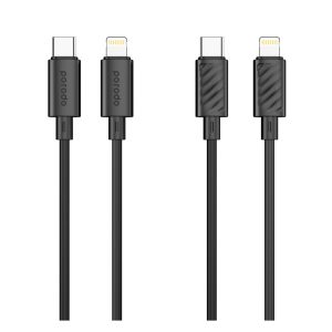 کابل Porodo Blue 20W PD Type C to Lightning PVC Cable 1.2M
