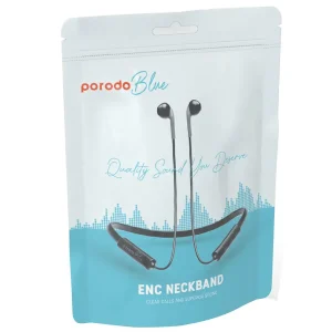 هندزفری اپل بادز گردنی Porodo Blue ENC