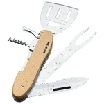 ست ابزار چند منظوره باربیکیو گرین لاین (Green Lion) مدل چوبی 5 GNMBBQ5N1WD Green Lion Multifunction BBQ Tool Set Wood