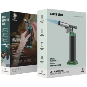 فندک جت حرفه‌ای Green Lion مدل Jet Flame Pro