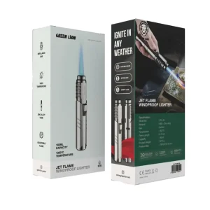 فندک تورچ ضد باد حرفه ای گرین لاین (Green Lion Jet Flame Windproof Lighter)