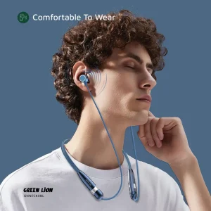 هدفون گردنی بی‌سیم Green Lion Neck X blue